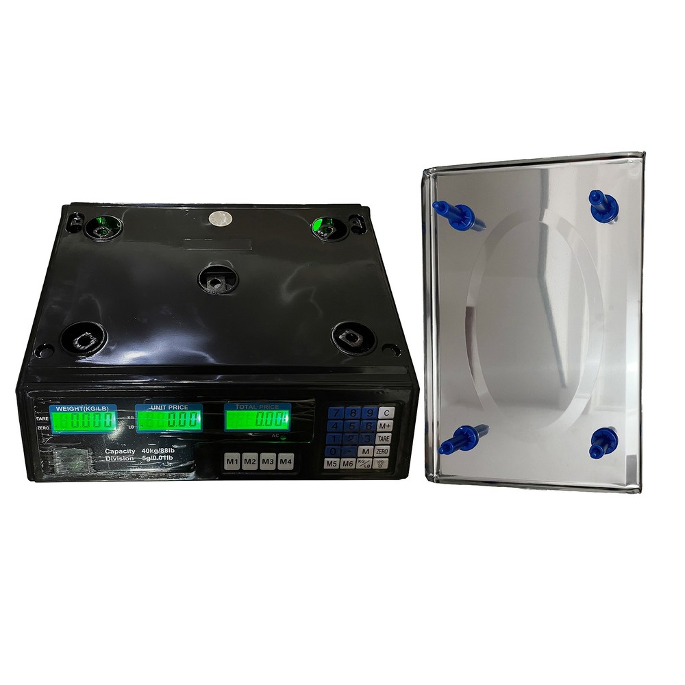 ACS-30 40kg/5g Price Computing Scale, Silver/Black, US Plug