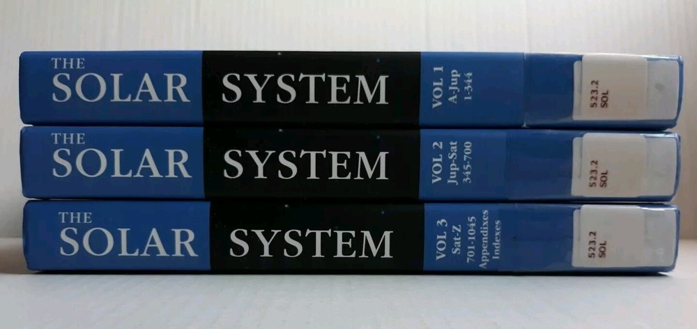 The Solar System Reference Books 3 Volume Set A thru Z