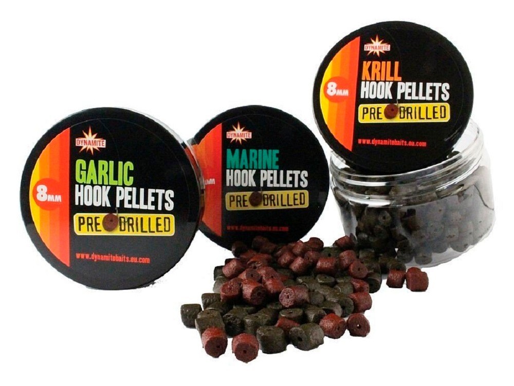 Pellet Hook Pre-Drilled Pots Marine Halibut 8mm Dynamite Baits