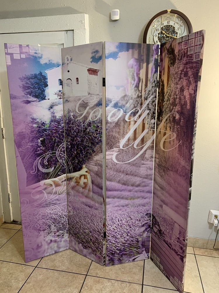 Large 4 Panel Canvas Madeley Monroe ￼Room Divider Screen