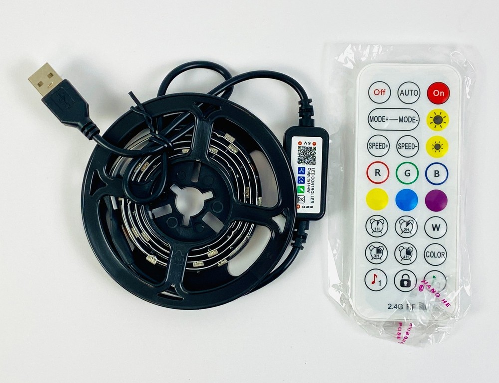 RGB LED Strip Lights with Controllers App Control CE RoHS Flexible 3-Pack