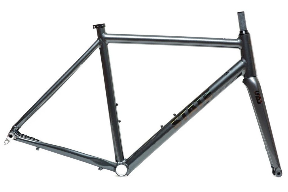 State Undefeated Disc Road Aluminum Frame & Fork Set Graphite/Prism