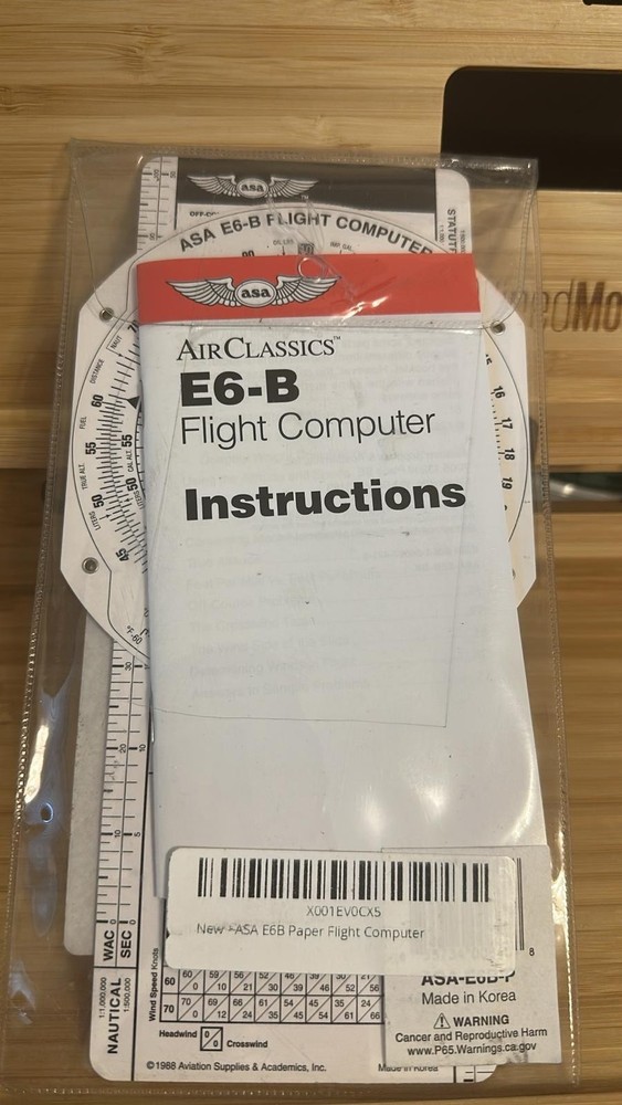 ASA-E6B-P Paper Flight Computer