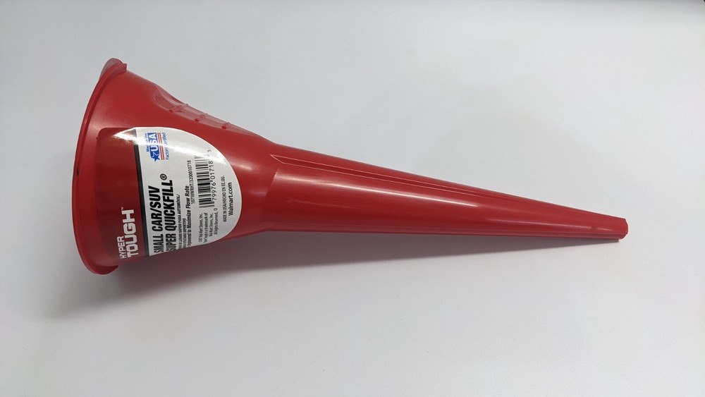 2 Pack Car Engine Oil Funnel Multipurpose Long Stem Plastic Funnel Transmission