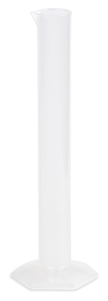 Plastic Graduated Cylinder, 10ml, Polypropylene, Molded Graduations (Case 24)