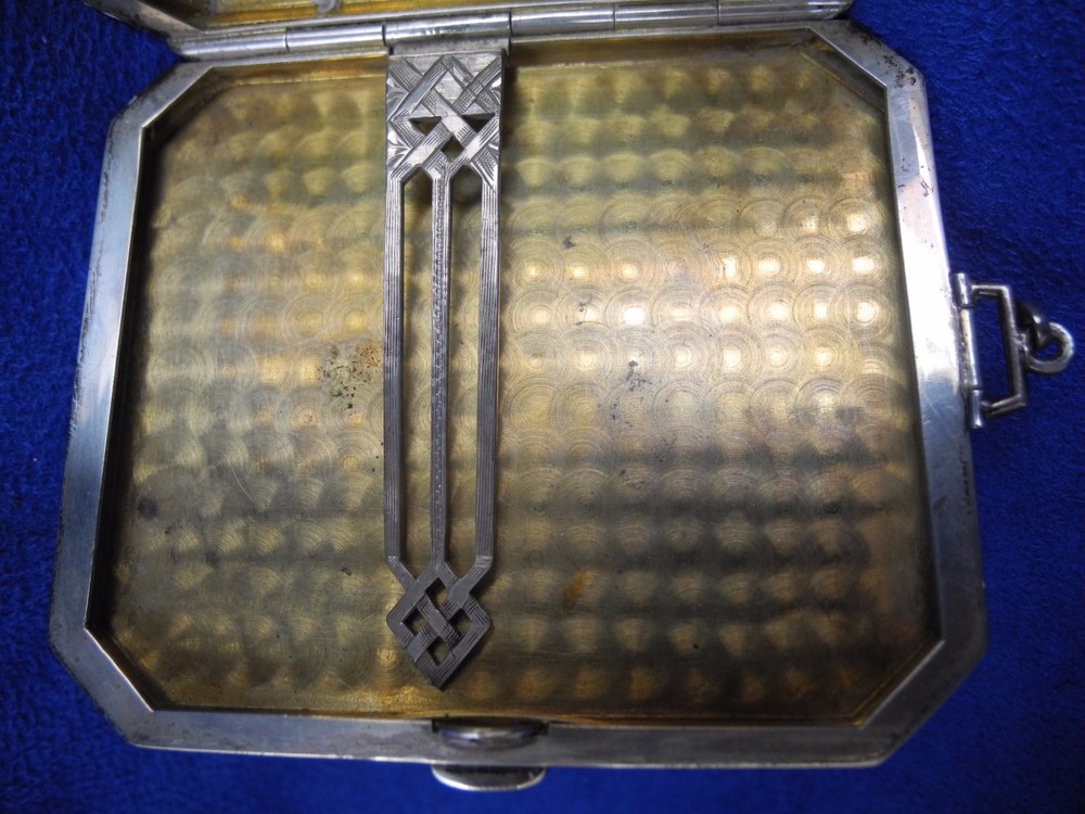 Antique Sterling Silver Cigarette Case 69 grams