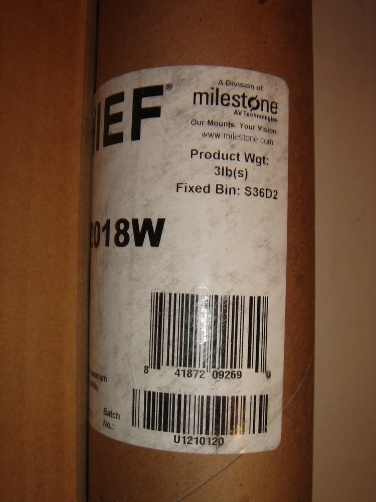 CHIEF Bundle CMA110 & CMS012018W Ceiling Plate 12-18" Adjustable Ext. Column NEW