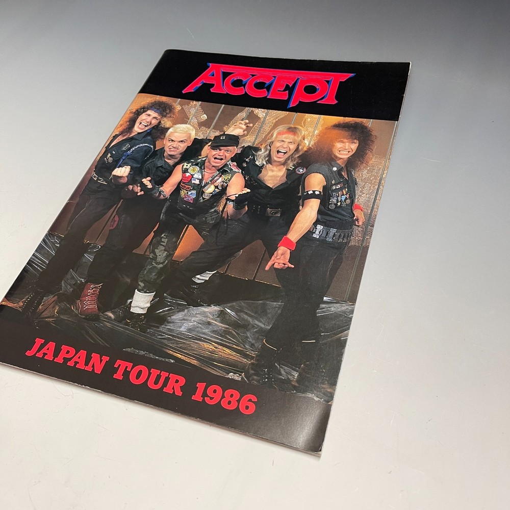 ACCEPT Heavy Metal Japan Tour 1986 Live Concert Program Book Pamphlet