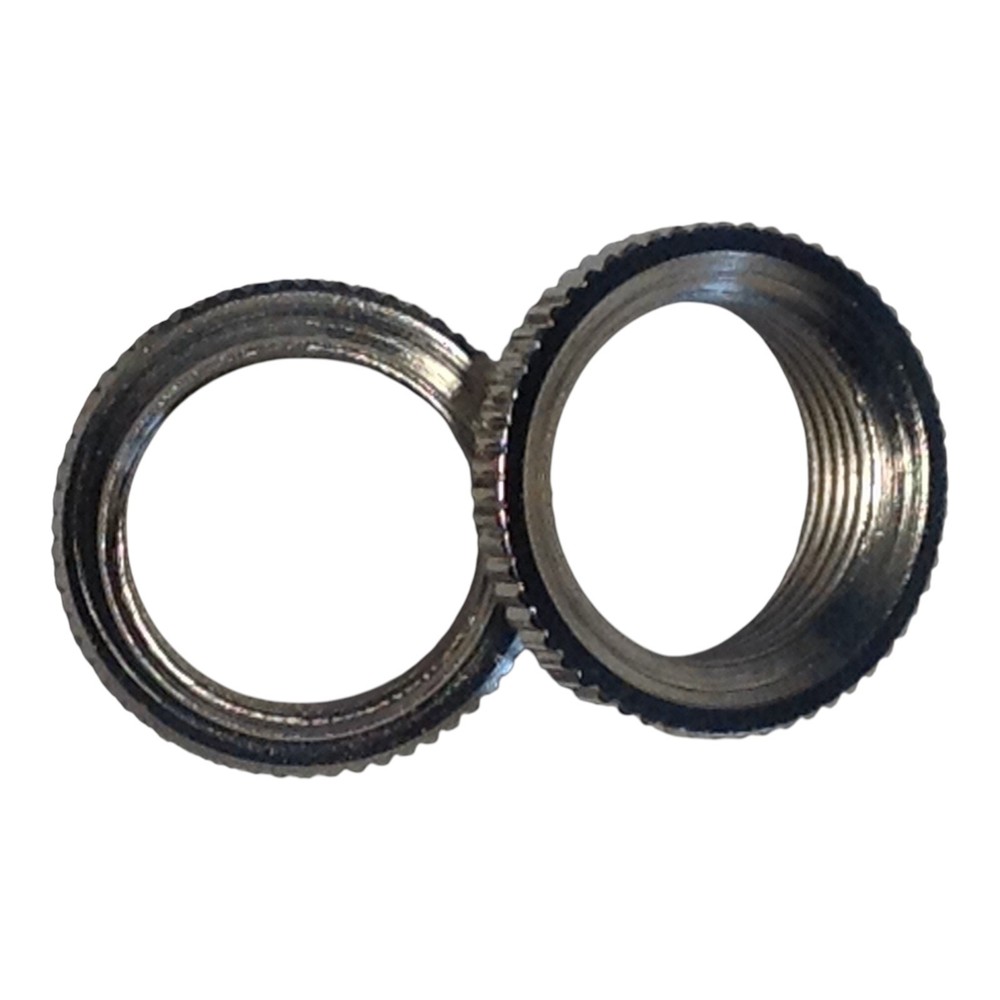 2 Fine Shouldered Deep Toggle Switch Nut Nickel For Switchcraft Made in USA