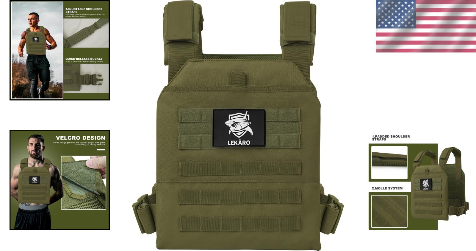 Adjustable Tactical Weighted Vest for Men & Women – Comfort Fit for HIIT & Ru...