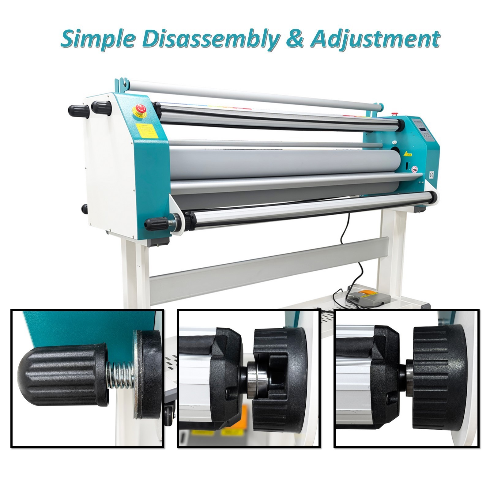 64 inch Fully Automatic Pneumatic Single-sided Laminating Machine Office 110V