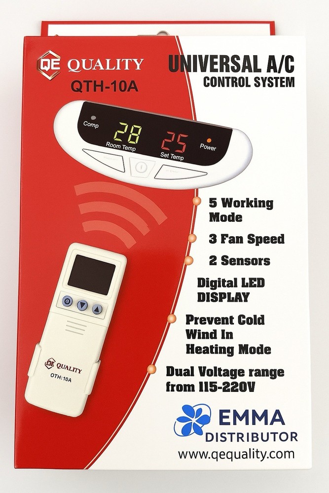 Universal AC Control System With Remote,Transform & Sensor For Mini-Split System