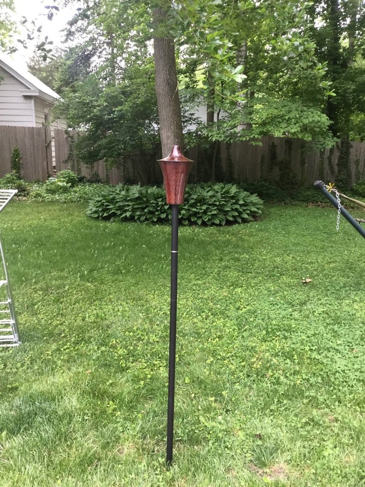 Rustic Cylinder Garden Torch