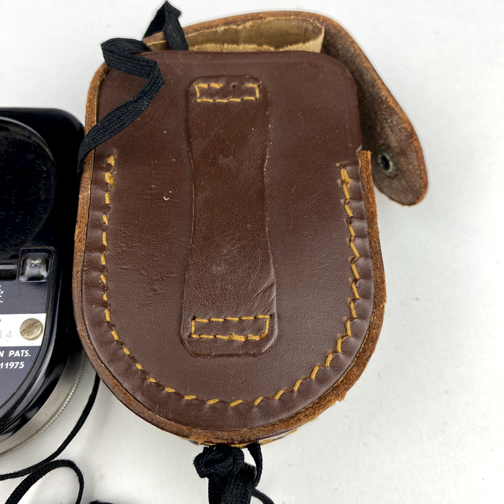 Weston Master Meter Camera Universal Light Exposure 745 Leather Case Strap VTG