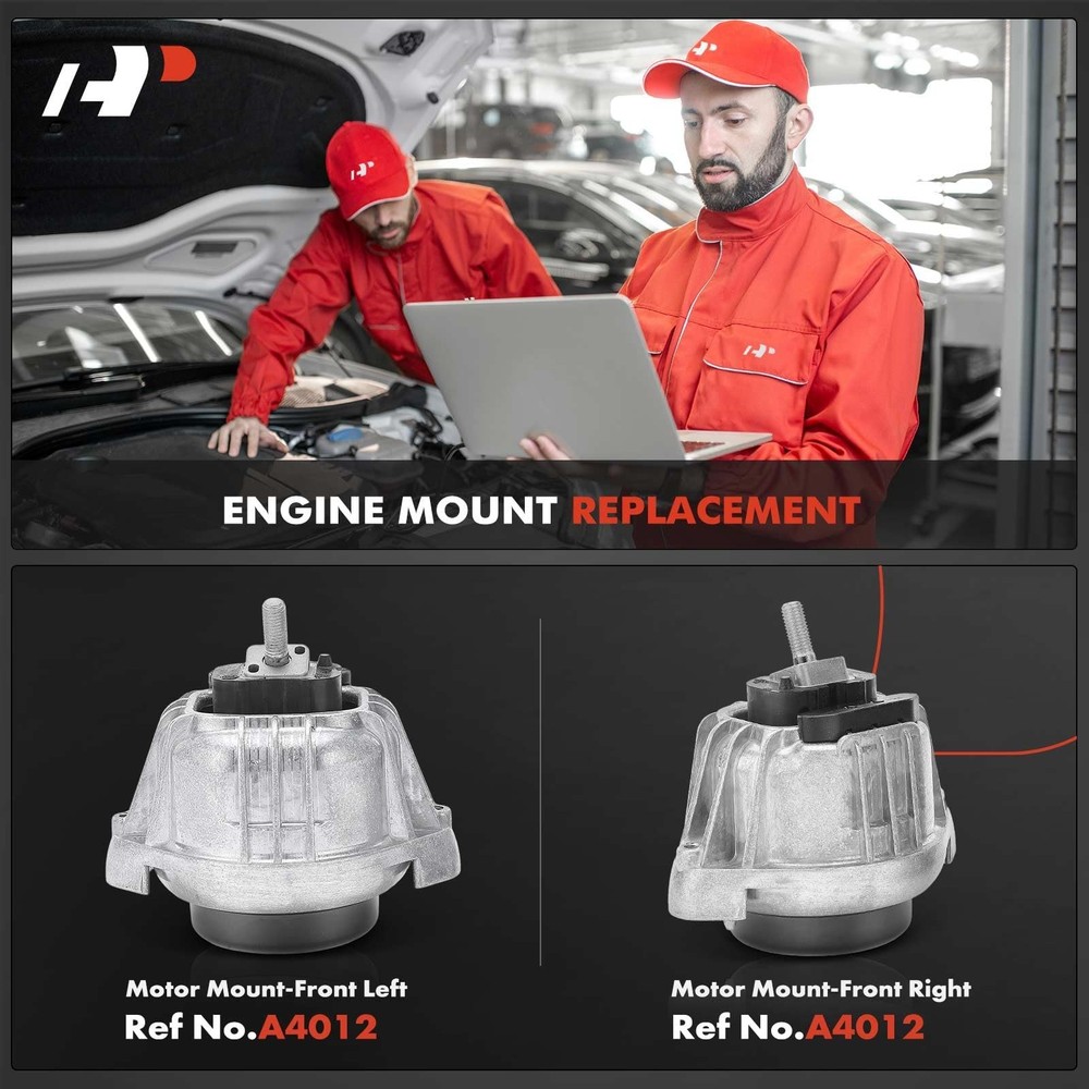 A-Premium 2PCS Front Left Right Engine Motor Mount Set Compatible with BMW 12...