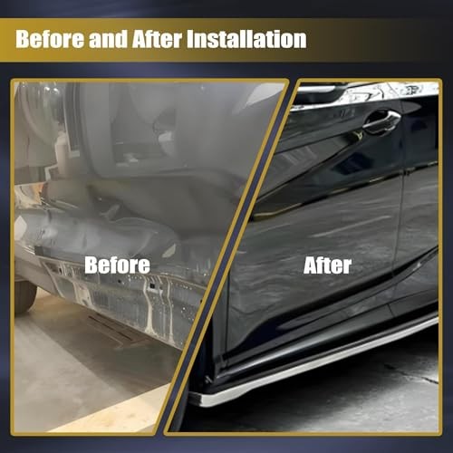 Black Driver Left Side Front Door Lower Molding 75072-0E010 Compatible with