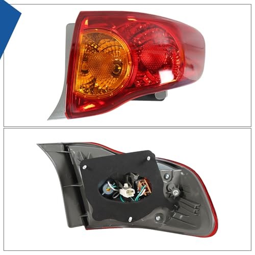 Passenger Side Outer Rear Brake Tail Light Assembly Replacement for Right Side