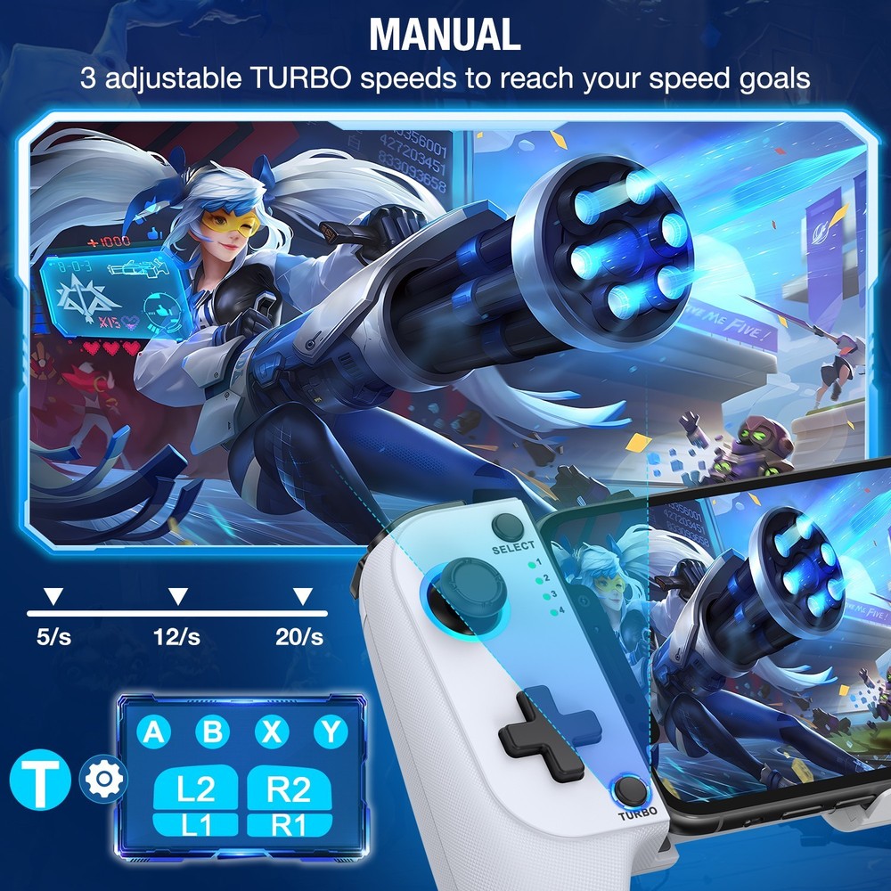 Wireless Mobile Phone Game controller Handheld Gaming Gamepad for iPhone/Android