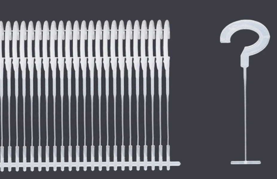 1.5" J Hook Plastic Fasteners for Standard Tagging 100 each total
