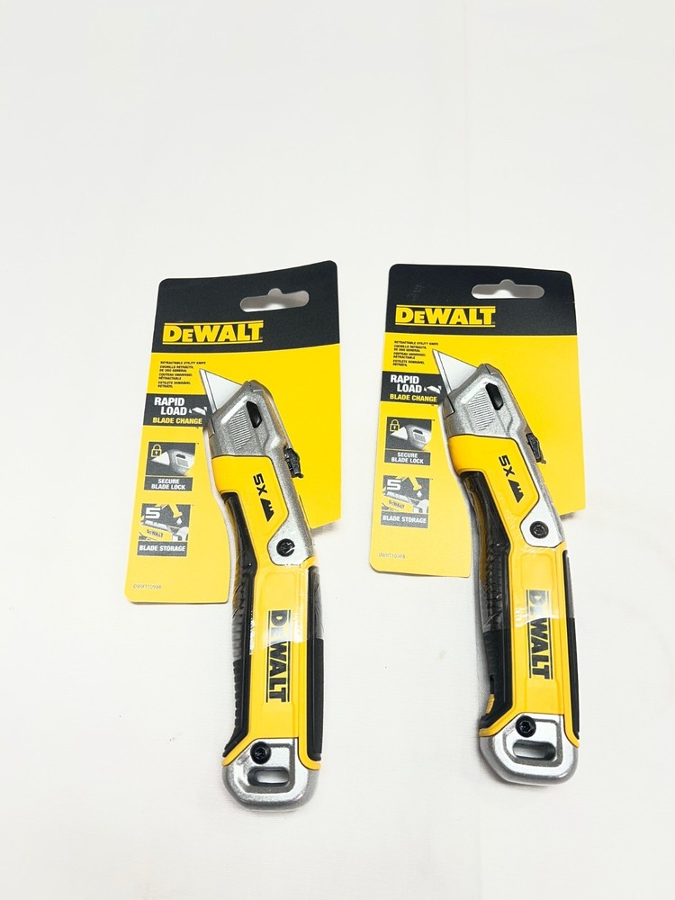 2 Pack Dewalt - Retractable Utility Knife DWT10998