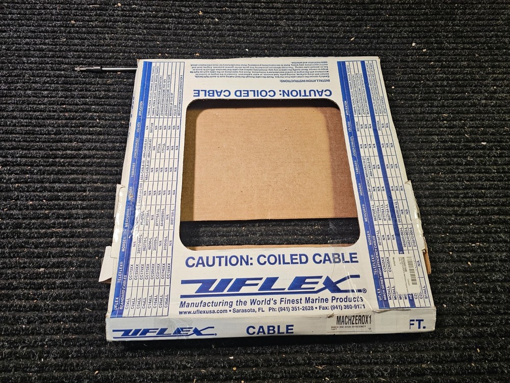 Uflex MACHZEROX14 Engine Control Cable 14' Length 3.4" Stroke 10-32 Thread