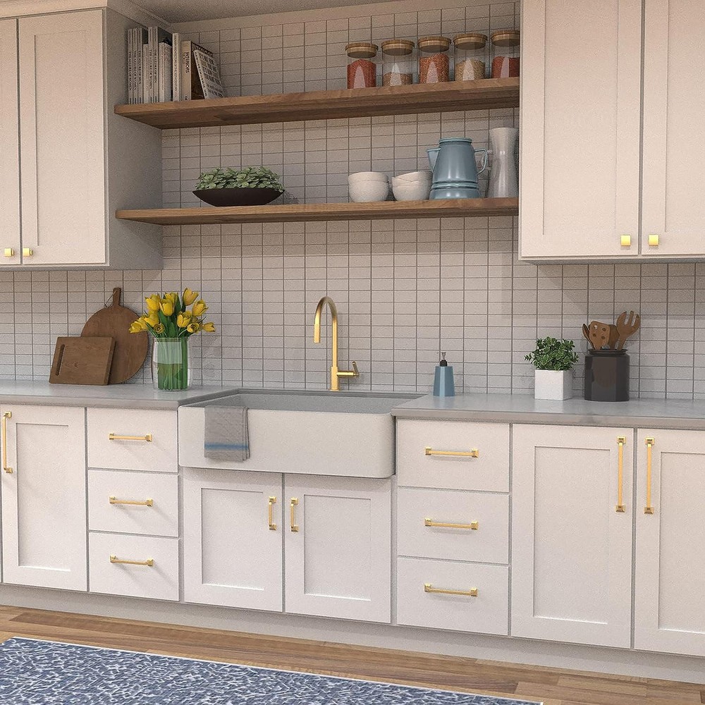 1 Pack Solid Core Kitchen Cabinet Knobs, Luxury Cabinet and Dresser Knobs, Ha...