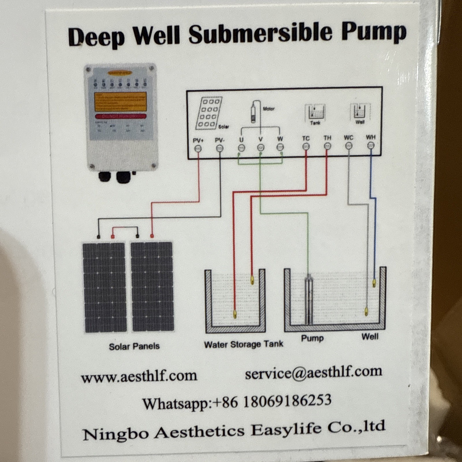 Ufixed Solar Well Pump Kit US3-1.3-50