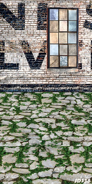 10'x20'CP Rustic Brick wall Scenic Microfiber Fabric background backdrop SD338