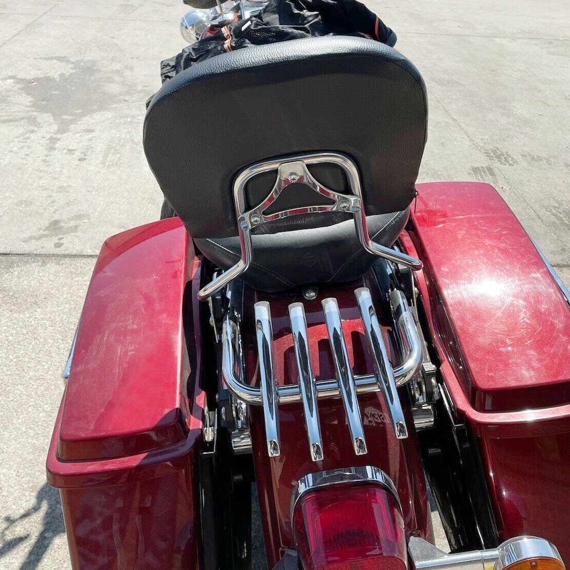 Chrome Stealth Luggage Rack For Harley Touring Street Glide Road King 2009-2023