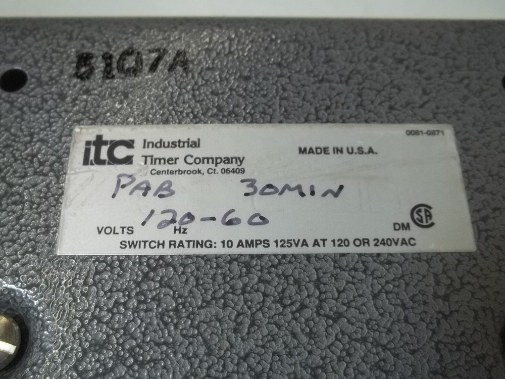 TIMER CORPORATION PAB30MIN UNMP