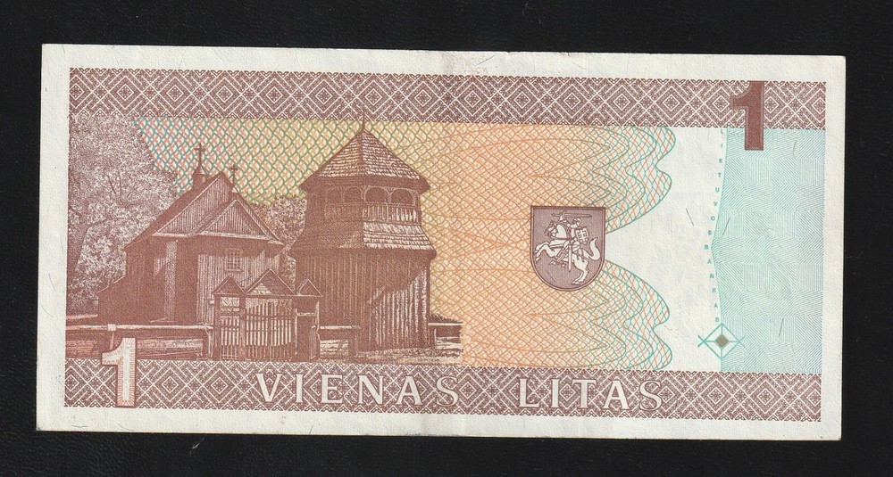 Lithuania 1 Litas 1994 P 53 , BANKNOTE
