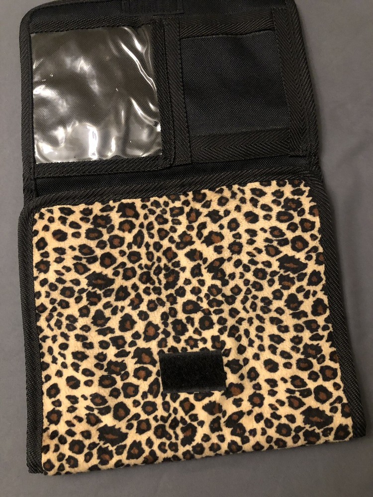 Cheetah Soft Material Organizer for Makeup & Etc