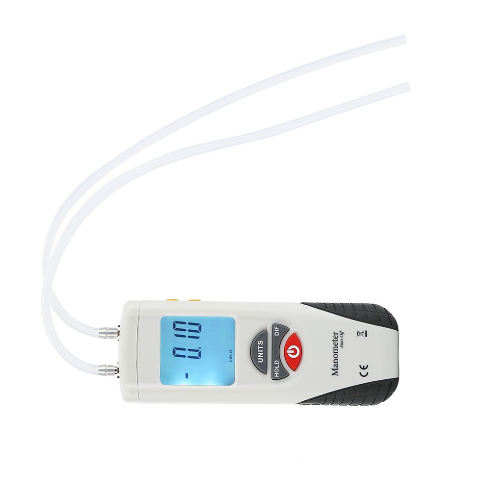 Digital Manometer Differential Gauge Pressure Meter 11 Selectable Units