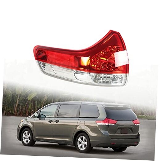Outer Rear Left Tail Light Assembly Replacement for Sienna Driver Side Outer