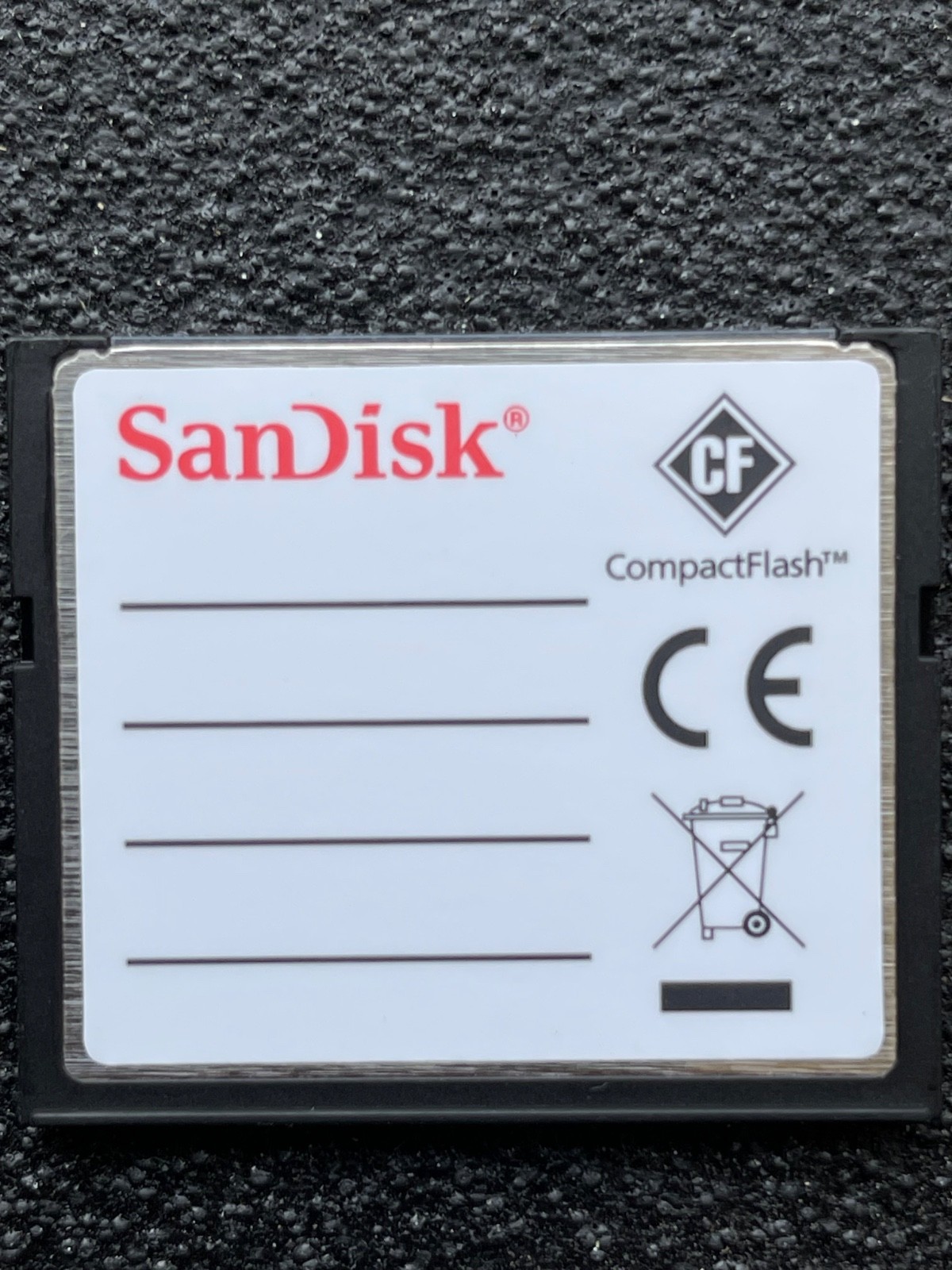 Sandisk 2GB CompactFlash 15MB/S CF Memory Card SDCFJ/SDCFB white version