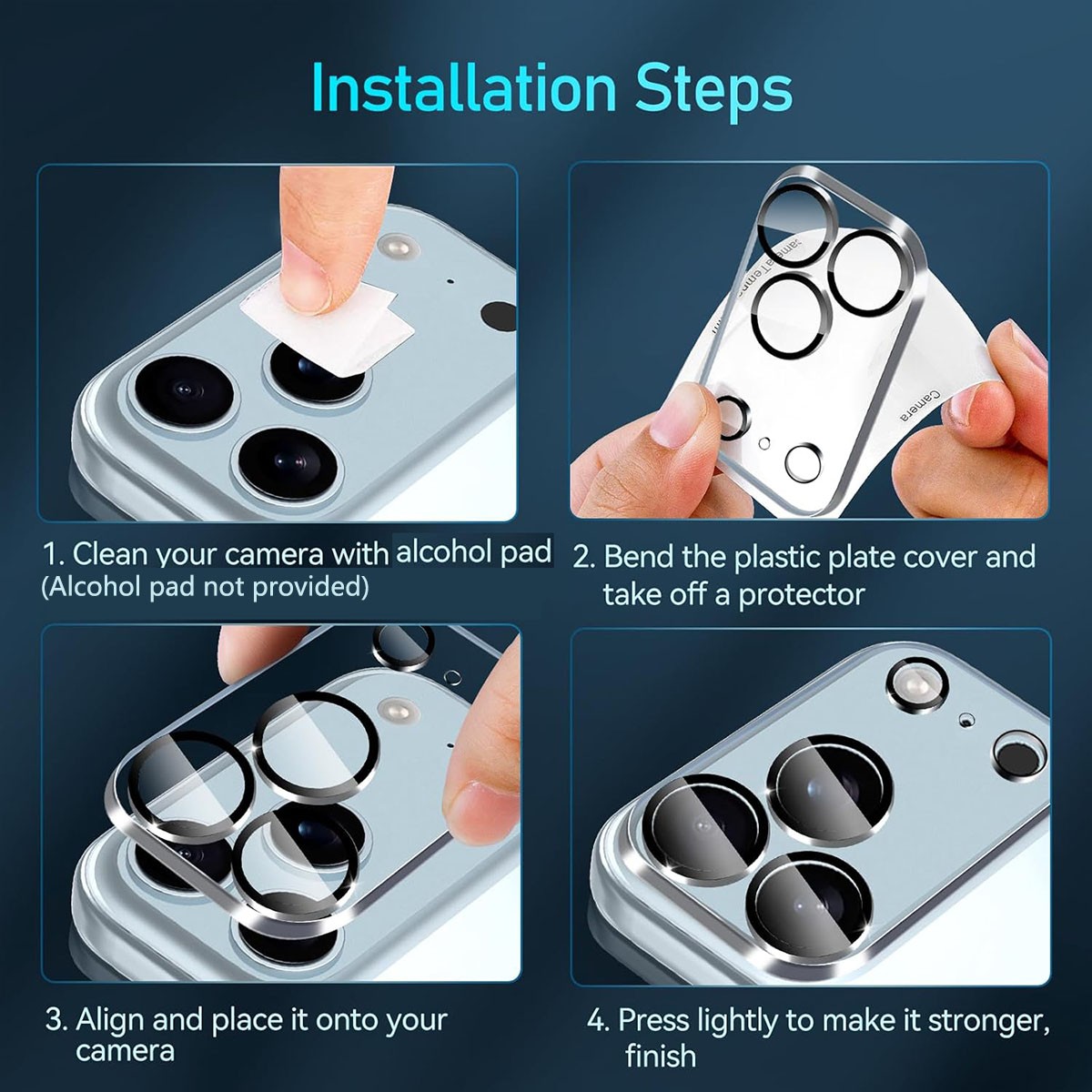 Wholesale Lot Camera Lens Glass Protector For iPhone 17 Pro Max 16 15 14 13 12