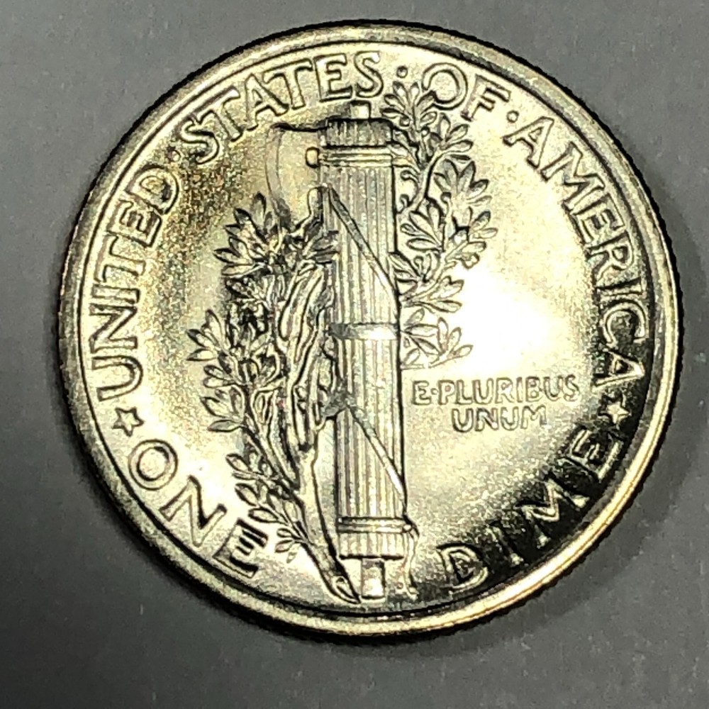 1917 - Uncirculated Mercury Silver Dime - #19441