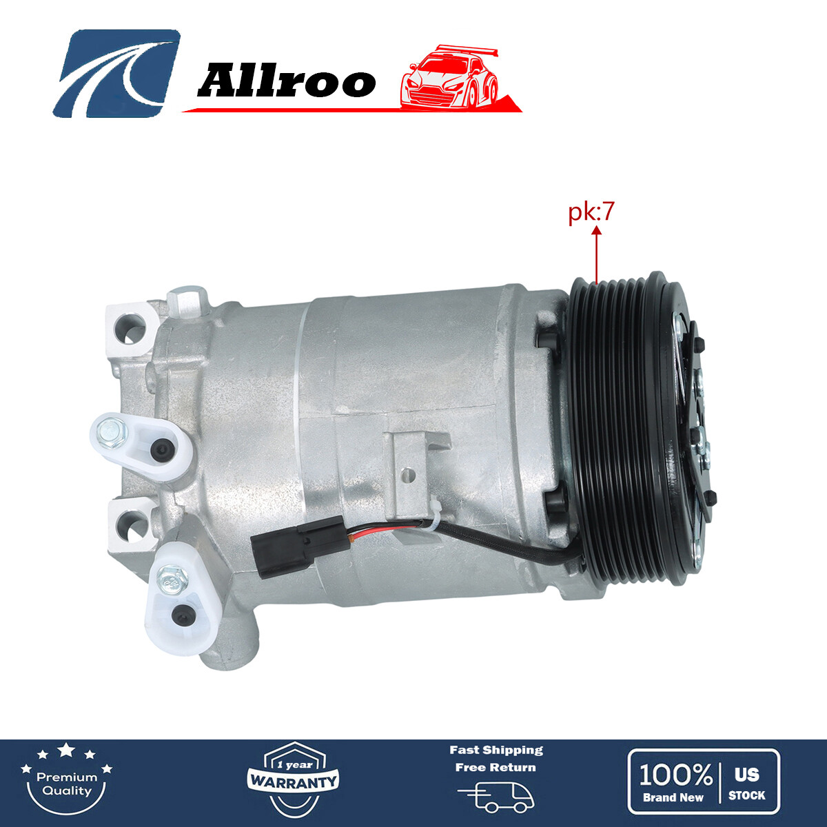 Fit For 2009-2014 Nissan Murano 3.5L V6 AC A/C Compressor W/Clutch CO 11319C