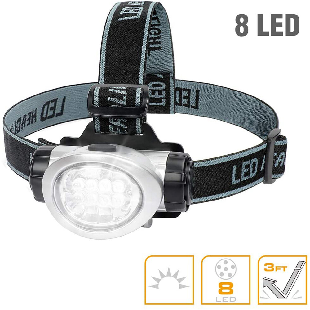 EverBrite 5-Pack LED Headlamp, 4 Lighting Modes with Adjustable Headband NEW