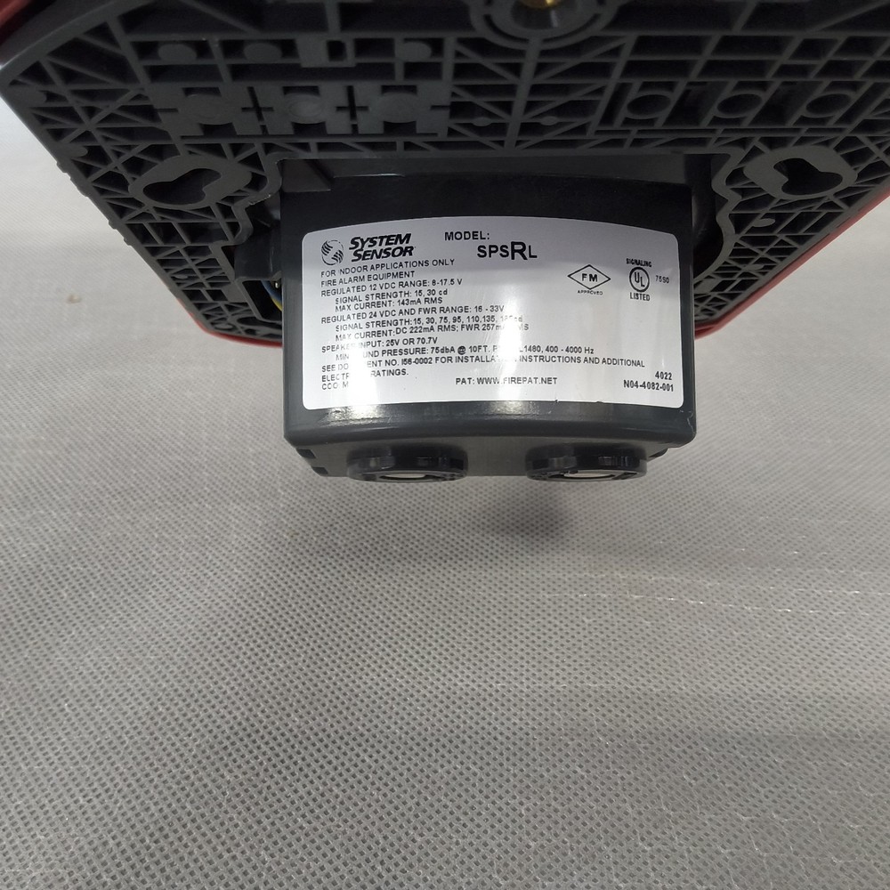 System Sensor SPSRL | No Box & No Mount Tap