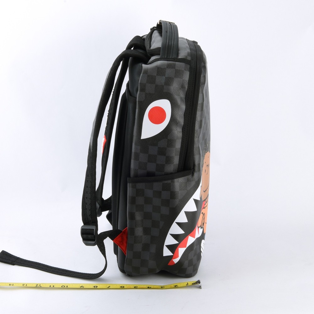 Sprayground Peanuts Franklin Sharks In Comics Backpack Snoopy Zippered Plaid