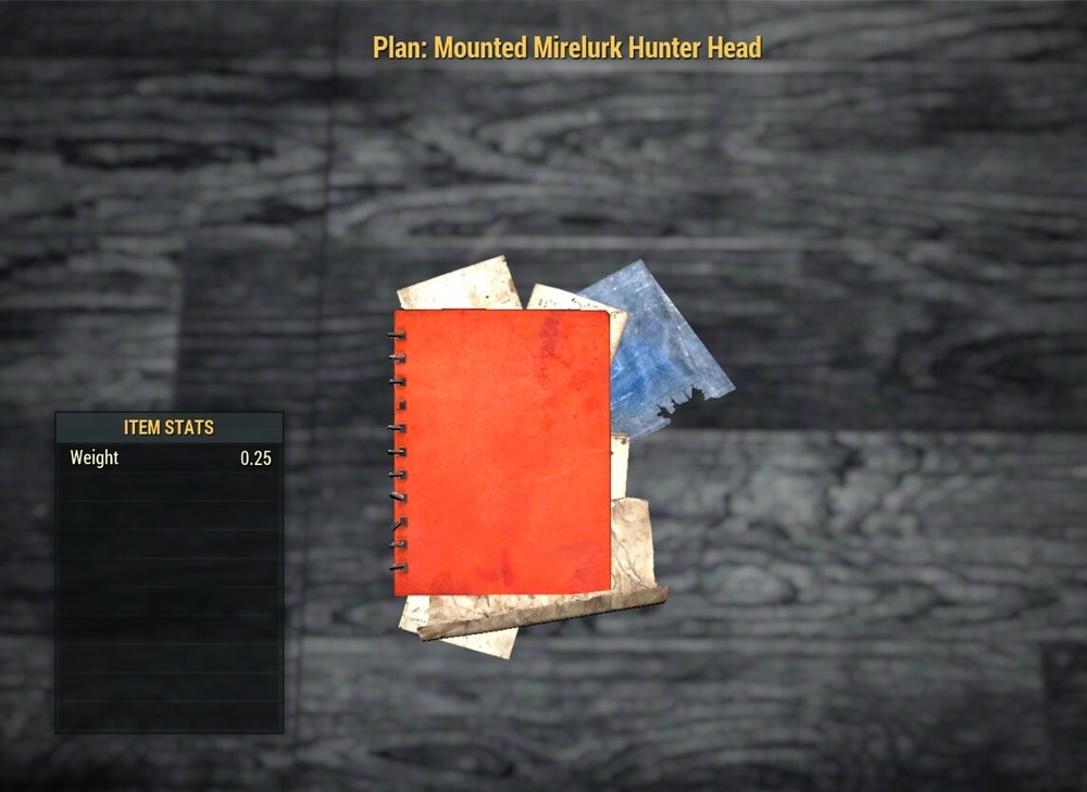 (Xbox) Mounted Mirelurk Hunter Head Plan