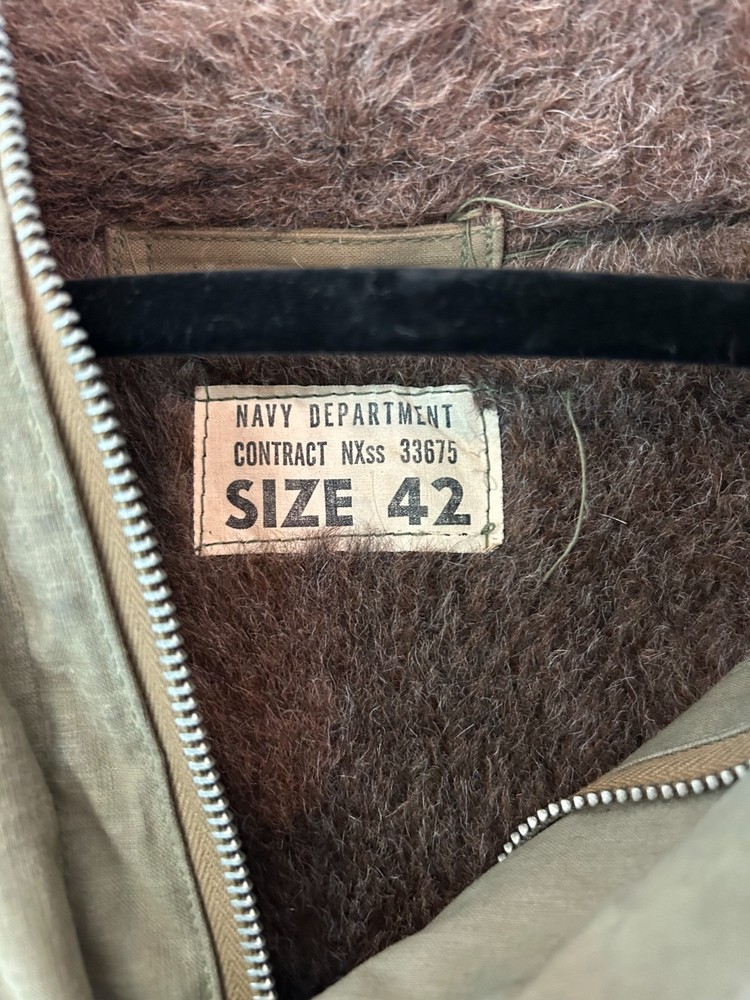 WWII Era USN Deck Jacket Parka