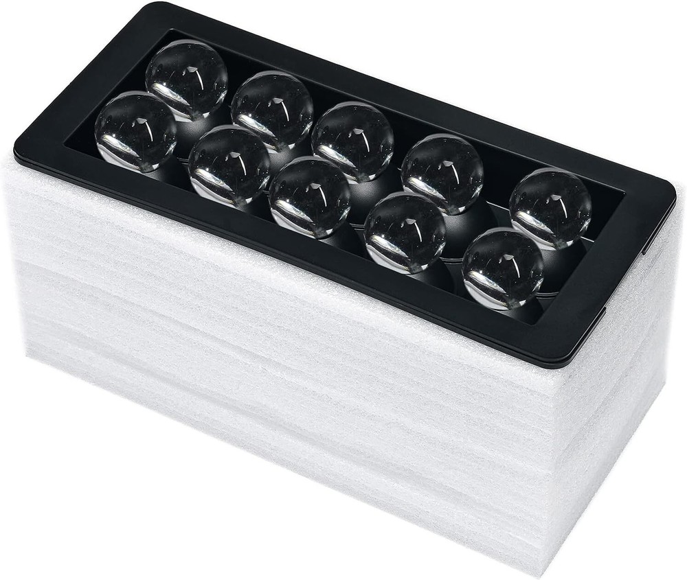 Sphere Clear Ice Cube Tray - Silicone Ice Ball Maker Mold,Crystal Clear Round...