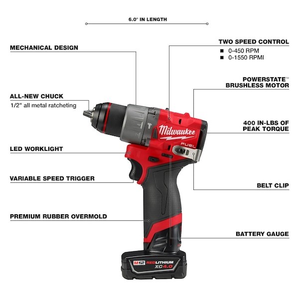 Milwaukee Tool 3497-22 M12 Fuel 2-Tool Combo Kit