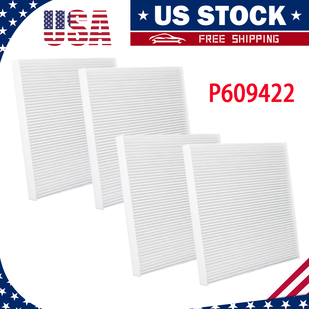 4 Pcs Cabin Air Filter For Freightliner Cascadia Columbia P609422 PA4857 AF2427