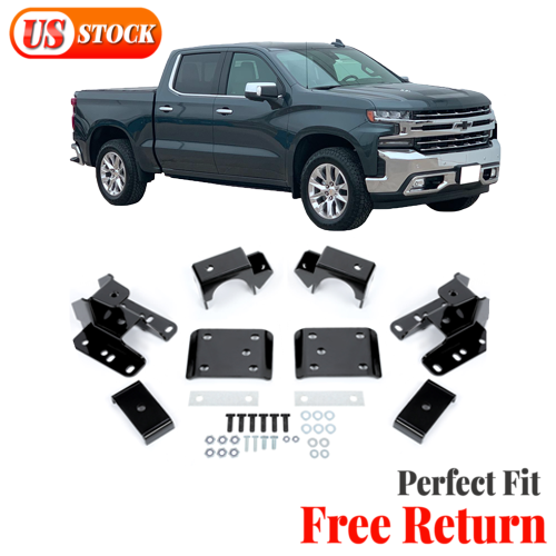 NEW FOR 2007-2020 CHEVY SILVERADO 1500 GMC 5-6" REAR DROP LOWERING AXLE FLIP KIT