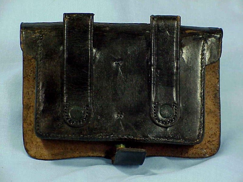 Original Used Civil War .36 Cal. PISTOL CARTRIDGE BOX