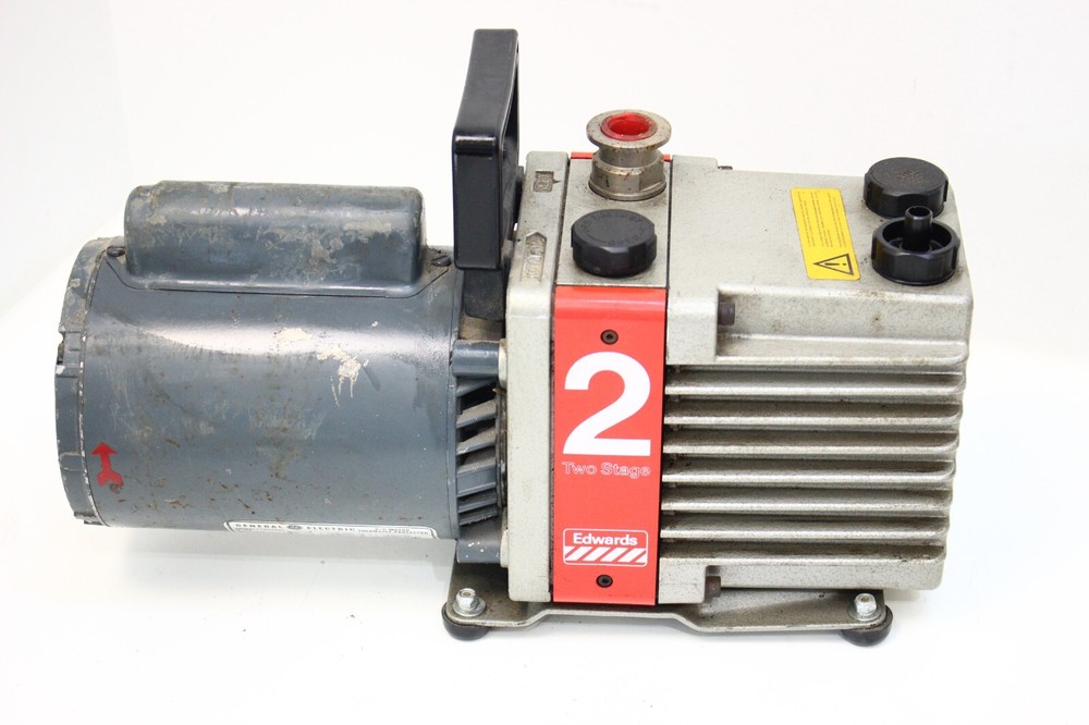 Edwards E2M2 Rotary Vane Dual Stage Vacuum Pump - UNTESTED, not wired