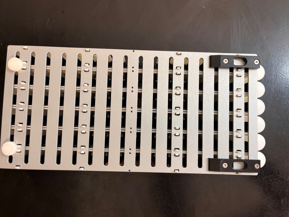 TECAN EVO Evolution Liquid Handler System: 96-position Sample Strip Rack/Carrier